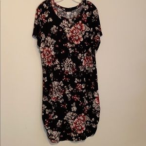 T-shirt dress floral 3X